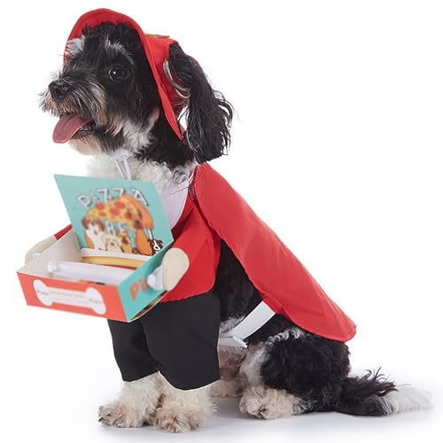 Lustige Halloween-Haustier-Fledermauskostüme, Hunde- und Katzenparty-Rollenspiel-Requisiten, geeignet für Katzen und kleine und mittelgroße Hunde, Halloween-Party-Dekorationen (Red,L) von QVK