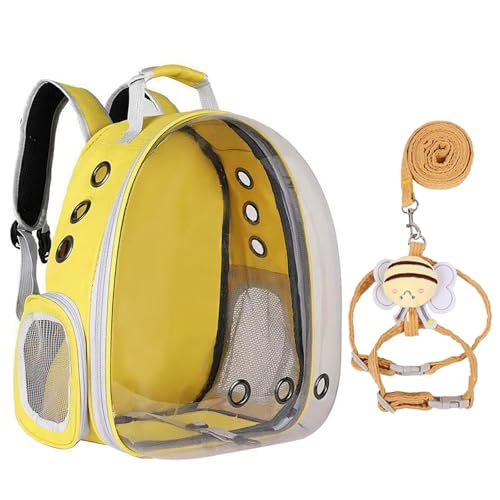 Transparenter Weltraumkapsel-Haustier-Rucksack, tragbarer Haustier-Rucksack, kann Katzen bis zu 13 Katzen unterbringen, mit einer niedlichen Leine, geeignet zum Wandern, Spazierengehen und Camping Transparenter Weltraumkapsel-Haustier-Rucksack, tragbarer Haustier-Rucksack, kann Katzen bis zu 13 Katzen unterbringen, mit einer niedlichen Leine, geeignet zum Wandern, Spazierengehen und Camping von QVK