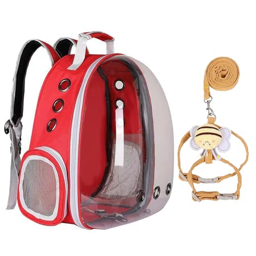Transparenter Weltraumkapsel-Haustier-Rucksack, tragbarer Haustier-Rucksack, kann Katzen bis zu 13 Katzen unterbringen, mit einer niedlichen Leine, geeignet zum Wandern, Spazierengehen und Camping Transparenter Weltraumkapsel-Haustier-Rucksack, tragbarer Haustier-Rucksack, kann Katzen bis zu 13 Katzen unterbringen, mit einer niedlichen Leine, geeignet zum Wandern, Spazierengehen und Camping von QVK