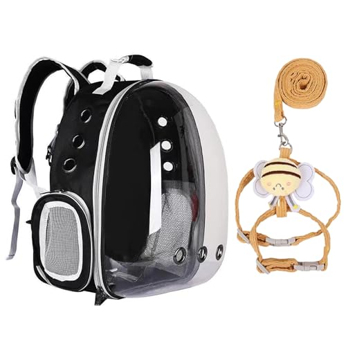Transparenter Weltraumkapsel-Haustier-Rucksack, tragbarer Haustier-Rucksack, kann Katzen bis zu 13 Katzen unterbringen, mit einer niedlichen Leine, geeignet zum Wandern, Spazierengehen und Camping Transparenter Weltraumkapsel-Haustier-Rucksack, tragbarer Haustier-Rucksack, kann Katzen bis zu 13 Katzen unterbringen, mit einer niedlichen Leine, geeignet zum Wandern, Spazierengehen und Camping von QVK