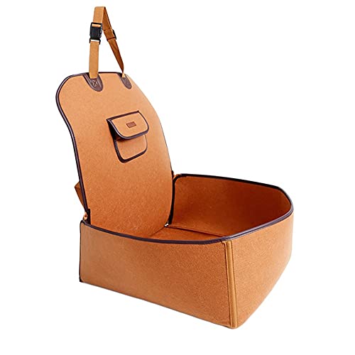 QWAXTRIW Nylon wasserdichte Autoverstärker Sitz Abdeckung Außenbeutel Hängematte 2 in 1 Hund faltbar verdickte Haustierkatze (Orange) von QWAXTRIW