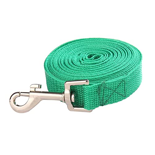 AISHANBAIHUODIAN 1,5 1,8 3 6 10 15 20 30 50M Solide Hundeleine Passend for große Hunde Haustier Welpe Walking Training Führleine Großer Hund Nylonseil Lange Leinen (Color : Green, Size : 50 m x 2.0 von QWERTYUI