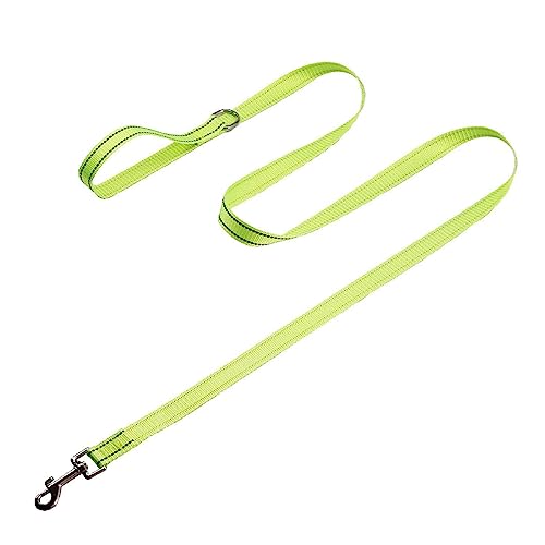 AISHANBAIHUODIAN 150cm Nylon Dog Leash Reflective Pet Leash Strong Durable with 360° Rotating Metal Buckle Fit for Dog Walking & Dog Training Running (Color : Pink, Size : M) von QWERTYUI