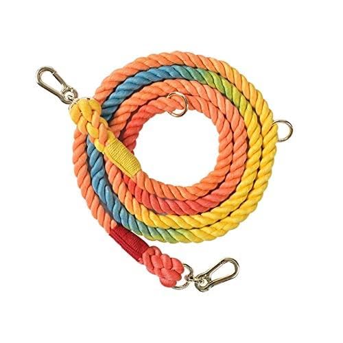 AISHANBAIHUODIAN 250 cm Hundeleine, handgefertigt, geflochtenes Baumwollseil, stark, schwer, Mehrfarbig, Hundeleinen, for Spaziergänge, Training, geeignet for kleine, mittelgroße und große Hunde (Col AISHANBAIHUODIAN 250 cm Hundeleine, handgefertigt, geflochtenes Baumwollseil, stark, schwer, Mehrfarbig, Hundeleinen, for Spaziergänge, Training, geeignet for kleine, mittelgroße und große Hunde (Col von QWERTYUI