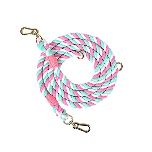 AISHANBAIHUODIAN 250 cm Hundeleine, handgefertigt, geflochtenes Baumwollseil, stark, schwer, Mehrfarbig, Hundeleinen, for Spaziergänge, Training, geeignet for kleine, mittelgroße und große Hunde (Col AISHANBAIHUODIAN 250 cm Hundeleine, handgefertigt, geflochtenes Baumwollseil, stark, schwer, Mehrfarbig, Hundeleinen, for Spaziergänge, Training, geeignet for kleine, mittelgroße und große Hunde (Col von QWERTYUI
