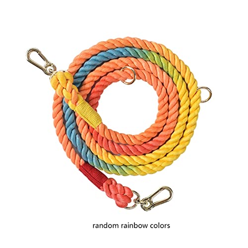 AISHANBAIHUODIAN 250 cm Hundeleine, handgefertigt, geflochtenes Baumwollseil, stark, schwer, Mehrfarbig, Hundeleinen, for Spaziergänge, Training, geeignet for kleine, mittelgroße und große Hunde (Col AISHANBAIHUODIAN 250 cm Hundeleine, handgefertigt, geflochtenes Baumwollseil, stark, schwer, Mehrfarbig, Hundeleinen, for Spaziergänge, Training, geeignet for kleine, mittelgroße und große Hunde (Col von QWERTYUI
