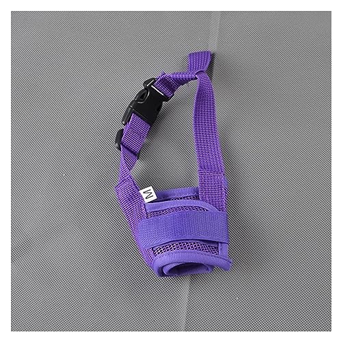 AISHANBAIHUODIAN Antibellender Hundemaulkorb, passend for kleine große Hunde, verstellbares Netz, atmungsaktiv, Maulkörbe for Haustiere, passend for Hunde, Nylongurte, Hundezubehör (Color : Purple, AISHANBAIHUODIAN Antibellender Hundemaulkorb, passend for kleine große Hunde, verstellbares Netz, atmungsaktiv, Maulkörbe for Haustiere, passend for Hunde, Nylongurte, Hundezubehör (Color : Purple, von QWERTYUI