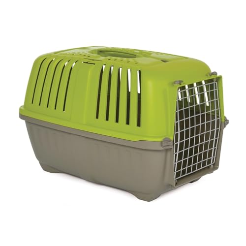 AISHANBAIHUODIAN Fit for Pets Spree Hartschalen-Haustierhütten, 24 Zoll, 2-türige Häuser, Zwinger for Hunde und Katzen (Color : Green Gray, Size : 24 in) von QWERTYUI