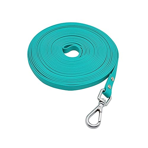 AISHANBAIHUODIAN Hundeleine, Lange PVC-Leinen, leicht zu reinigen, Traktionsleine, passend for kleine, mittelgroße und große Hunde, Gehtraining, Haustierleinen, wasserdicht (Color : Green, Size : XL von QWERTYUI