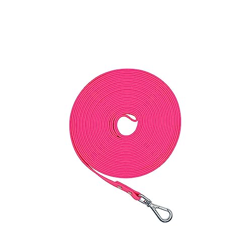 AISHANBAIHUODIAN Hundeleine, Lange PVC-Leinen, leicht zu reinigen, Traktionsleine, passend for kleine, mittelgroße und große Hunde, Gehtraining, Haustierleinen, wasserdicht (Color : Pink, Size : 3XL von QWERTYUI