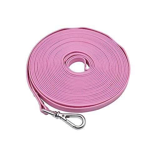 AISHANBAIHUODIAN Hundeleine, Lange PVC-Leinen, leicht zu reinigen, Traktionsleine, passend for kleine, mittelgroße und große Hunde, Gehtraining, Haustierleinen, wasserdicht (Color : Purple, Size : 2 von QWERTYUI