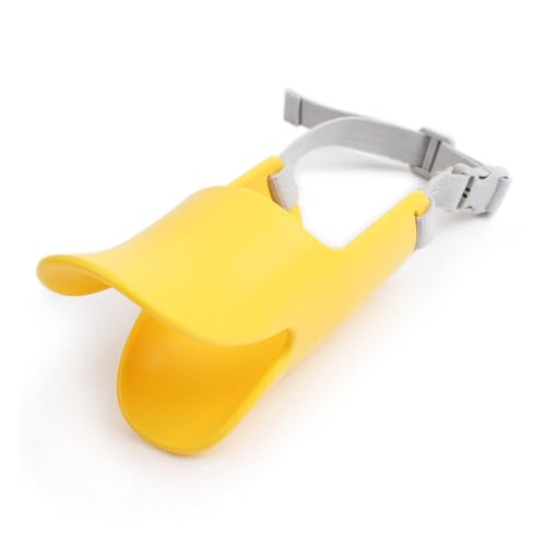 AISHANBAIHUODIAN Kreativer Anti-Biss-Nicht-Schleif-Silikon-Hundemund, passend for die Abdeckung, weicher Silikon-Enten-Mundschutz, Training for Hunde, Haustierprodukte, Heimdekoration (Color : Yellow AISHANBAIHUODIAN Kreativer Anti-Biss-Nicht-Schleif-Silikon-Hundemund, passend for die Abdeckung, weicher Silikon-Enten-Mundschutz, Training for Hunde, Haustierprodukte, Heimdekoration (Color : Yellow von QWERTYUI