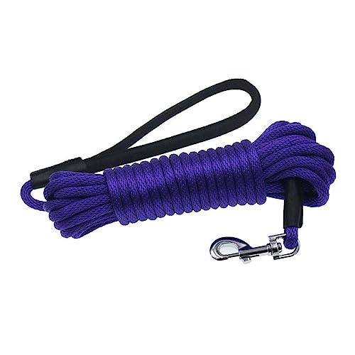 AISHANBAIHUODIAN Lange Leine for Hunde (Color : Purple, Size : 10mmX15m) von QWERTYUI