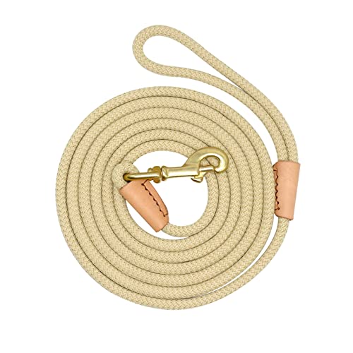 AISHANBAIHUODIAN Langlebige Hunde-Tracking-Leine, Nylon, Lange Leinen, Seil, Haustier-Training, Laufleinen, 3 m, 5 m, 10 m, 20 m, passend for mittelgroße und große Hunde, rutschfest (Color : Beige, AISHANBAIHUODIAN Langlebige Hunde-Tracking-Leine, Nylon, Lange Leinen, Seil, Haustier-Training, Laufleinen, 3 m, 5 m, 10 m, 20 m, passend for mittelgroße und große Hunde, rutschfest (Color : Beige, von QWERTYUI