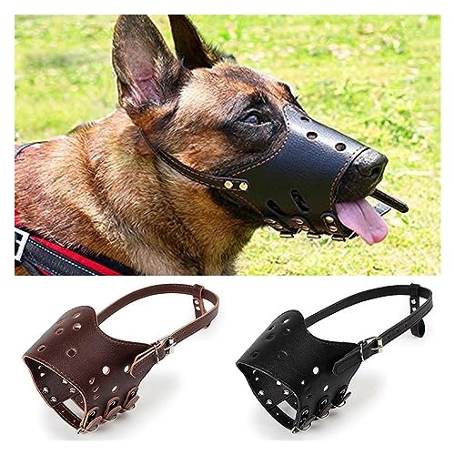 AISHANBAIHUODIAN Maulkorb aus weichem Leder, passend for Hunde, gegen Beißen, sicher, verstellbar und atmungsaktiv, Maulkorb for kleine und große Hunde, passend for Pitbull, französische Bulldogge (C AISHANBAIHUODIAN Maulkorb aus weichem Leder, passend for Hunde, gegen Beißen, sicher, verstellbar und atmungsaktiv, Maulkorb for kleine und große Hunde, passend for Pitbull, französische Bulldogge (C von QWERTYUI