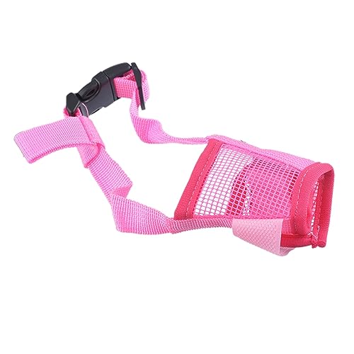 AISHANBAIHUODIAN Maulkorb for Hunde, passend for kleine und große Hunde, verstellbares Netz, atmungsaktiv, Maulkörbe for Haustiere, passend for Hunde, Polyestergurte, Hundezubehör (Color : Pink, Siz AISHANBAIHUODIAN Maulkorb for Hunde, passend for kleine und große Hunde, verstellbares Netz, atmungsaktiv, Maulkörbe for Haustiere, passend for Hunde, Polyestergurte, Hundezubehör (Color : Pink, Siz von QWERTYUI