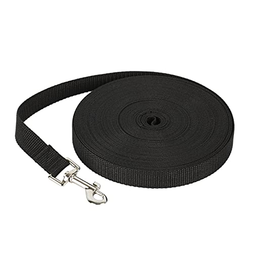 AISHANBAIHUODIAN Neue Lange Hundeleine Seil Bequeme Schwammgriff Haustierleine Gürtel Outdoor Training Hund Lanyard Fit for Kleine Mittelgroße Hunde Produkt (Color : Black, Size : 1.8m) von QWERTYUI