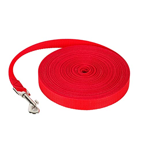 AISHANBAIHUODIAN Neue Lange Hundeleine Seil Bequeme Schwammgriff Haustierleine Gürtel Outdoor Training Hund Lanyard Fit for Kleine Mittelgroße Hunde Produkt (Color : Red, Size : 3m) von QWERTYUI