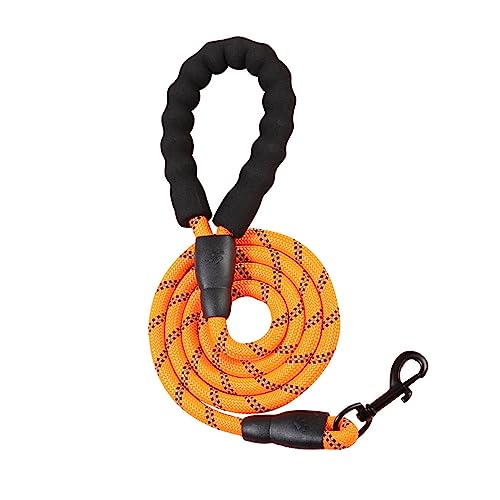 AISHANBAIHUODIAN Nylon-Hundegeschirr, Leine, passend for mittelgroße und große Hunde, Führt Haustiertraining, Spaziergänge, Sicherheit, Bergsteigen, Hundeleinen, Seil (Color : Orange) von QWERTYUI