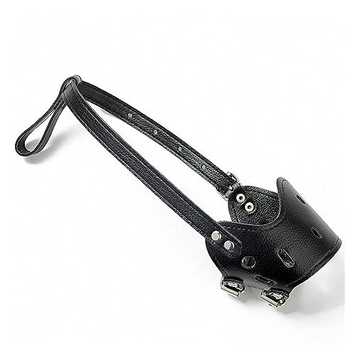 AISHANBAIHUODIAN Verstellbare Hundemaulkörbe aus Leder, Anti-Bell-Biss-Kau-Hundetrainingsprodukte, passend for kleine, mittelgroße und große Hunde. Maulkorb for Haustiere im Freien (Color : Black, S AISHANBAIHUODIAN Verstellbare Hundemaulkörbe aus Leder, Anti-Bell-Biss-Kau-Hundetrainingsprodukte, passend for kleine, mittelgroße und große Hunde. Maulkorb for Haustiere im Freien (Color : Black, S von QWERTYUI