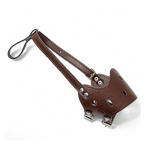 AISHANBAIHUODIAN Verstellbare Hundemaulkörbe aus Leder, Anti-Bell-Biss-Kau-Hundetrainingsprodukte, passend for kleine, mittelgroße und große Hunde. Maulkorb for Haustiere im Freien (Color : Brown, S AISHANBAIHUODIAN Verstellbare Hundemaulkörbe aus Leder, Anti-Bell-Biss-Kau-Hundetrainingsprodukte, passend for kleine, mittelgroße und große Hunde. Maulkorb for Haustiere im Freien (Color : Brown, S von QWERTYUI