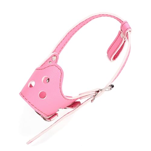 AISHANBAIHUODIAN Verstellbare Maulkorbmaske aus PU-Leder for Welpen und große Hunde, Anti-Biss-Haustierzubehör, passend for kleine, mittelgroße und große Hunde, Pitbull-Maskottchen-Halsbänder (Color AISHANBAIHUODIAN Verstellbare Maulkorbmaske aus PU-Leder for Welpen und große Hunde, Anti-Biss-Haustierzubehör, passend for kleine, mittelgroße und große Hunde, Pitbull-Maskottchen-Halsbänder (Color von QWERTYUI