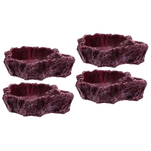 Schalen for Reptilien und Amphibien, Wasserschale for Reptilien, 4 Stück, Wasserbecken for Reptilien, Mehlwurm-Futterschale, Reptisoil, Schüssel for Reptilien, Futterschale for Reptilien Schalen for Reptilien und Amphibien, Wasserschale for Reptilien, 4 Stück, Wasserbecken for Reptilien, Mehlwurm-Futterschale, Reptisoil, Schüssel for Reptilien, Futterschale for Reptilien von QWFVHJ