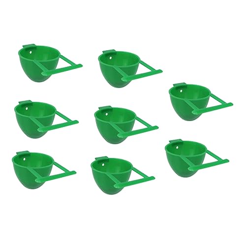 Wellensittich-Futterspender for Käfige, Vogelkäfig-Futterspender, 8 Stück, Papageien-Futterbehälter, Wasserbecher, Vogelbecher, Hühnerfutterspender, Käfig-Vogelfutterspender, automatischer Vogel Wellensittich-Futterspender for Käfige, Vogelkäfig-Futterspender, 8 Stück, Papageien-Futterbehälter, Wasserbecher, Vogelbecher, Hühnerfutterspender, Käfig-Vogelfutterspender, automatischer Vogel von QWFVHJ