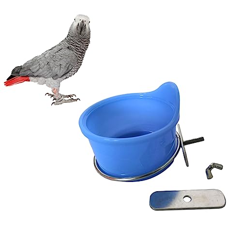 Wellensittich-Futterspender for Käfige, Vogelkäfig-Futterspender, Vogelfutterschale for Papageien, Futternapf, Futterstall, Vogelnapf, Becher, Vogelkäfig-Zubehör, kleines Haustier von QWFVHJ