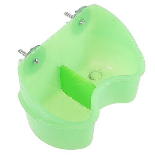 Wellensittich-Futterspender for Käfige, Vogelkäfig-Futterspender, Vogelnäpfe for Käfige, Nymphensittiche, Futterbox, Vogelfutterbox, Papageien-Hängefutterspender, Vogelfutterspender von QWFVHJ