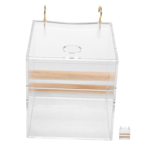 Wellensittich-Futterspender for Käfige, Vogelkäfig-Futterspender, robustes, stabiles Material, Papageien-Futterspender, Vogelkäfig-Futterspender, Schnallen-Design, einfach zu befüllen, Füttern Sie Ihr von QWFVHJ