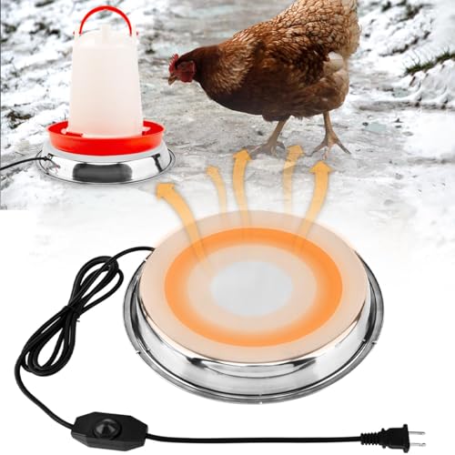 30 cm Hühner-Wassererhitzer, Winter-Geflügel-Bewässerung, beheizter Boden, Edelstahl-Geflügel-Bewässerung, beheizte Basis für Hühner, Truthahn, Gans, Ente, Taubentränke im Winter 30 cm Hühner-Wassererhitzer, Winter-Geflügel-Bewässerung, beheizter Boden, Edelstahl-Geflügel-Bewässerung, beheizte Basis für Hühner, Truthahn, Gans, Ente, Taubentränke im Winter von QWLWBU