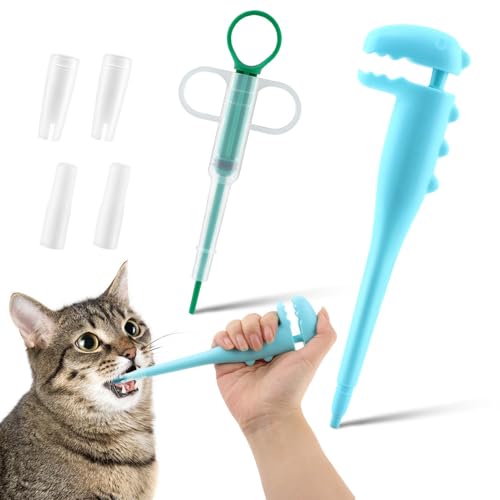QWLWBU Haustier-Pillen-Shooter, Pillen-Shooter für Katzen, Pillen-Shooter, Haustier-Pillenspender, Katzentablette, weiche Spitze, Spritze, Haustier-Medikamentenspender für kleine Tiere (Farbe: Blau) QWLWBU Haustier-Pillen-Shooter, Pillen-Shooter für Katzen, Pillen-Shooter, Haustier-Pillenspender, Katzentablette, weiche Spitze, Spritze, Haustier-Medikamentenspender für kleine Tiere (Farbe: Blau) von QWLWBU
