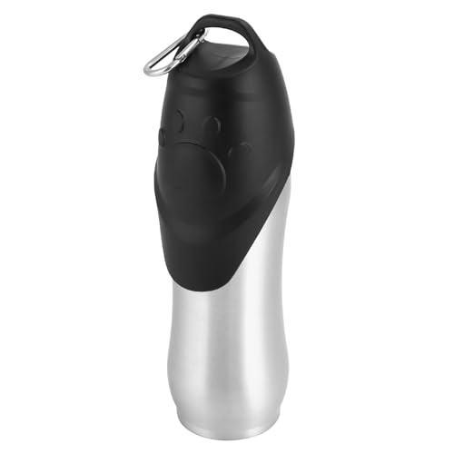QWORK® Trinkflasche Hund Große 750ml, Hundetrinkflaschen aus 304 Edelstahl, Hundetrinkflasche Tragbar, zum Spazierengehen, Wandern, für Outdoor-Aktivitäten von QWORK