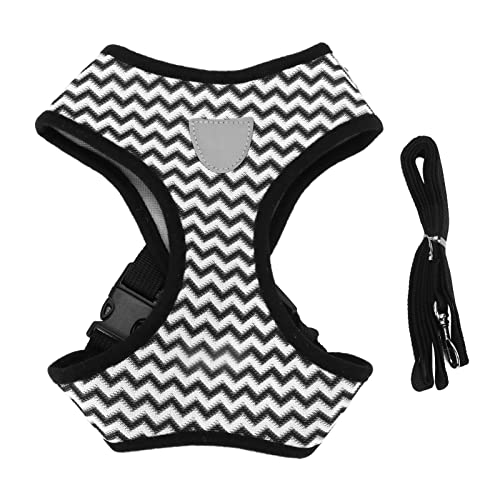 Haustier Reflektierende Kabelbaum einfache einstellbare sichere Kontrolle für Katzen Hunde Nacht Walking (XL) von QWUUYEC