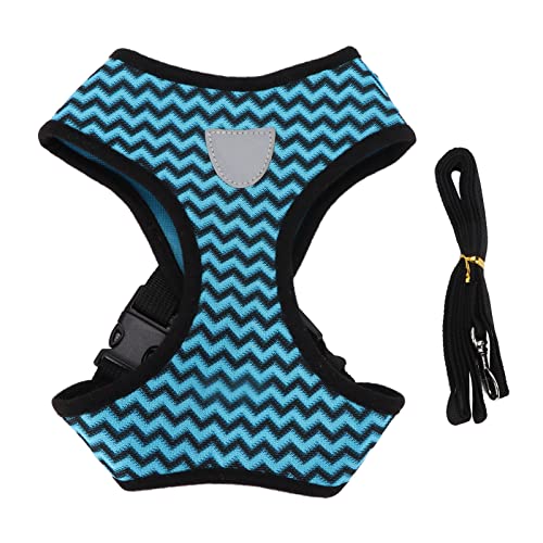 Haustier Reflektierende Kabelbaum einfache einstellbare sichere Kontrolle für Katzen Hunde Nacht Walking (XL) von QWUUYEC