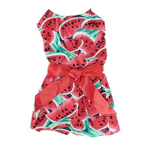 Hunde Sommerkleid - Haltbares Polyester, kühles Fruchtdesign für Bequeme Verschleiß und einfaches Reinigen, verhindert Sonnenbrand und Haarausfall, lebendige Farben für Haustiere (Type 3) von QWUUYEC