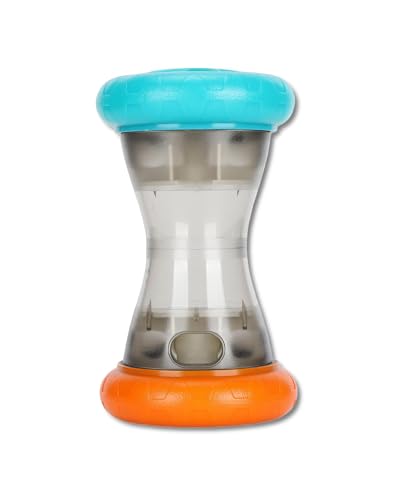 PET TREATION ASSIONSING -Spielzeug - Puzzle langsamer Feeder mit Labyrinthdämpfung für interaktive Fütterung + Rauschen - TPE -Roller + Einfach sauber für Hunde und Welpen von QWUUYEC