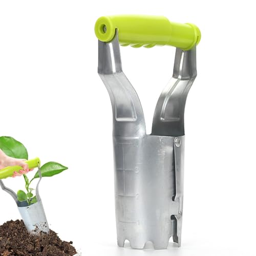 QYRDBGY Blumenzwiebelpflanzer, Praktisch Zwiebelpflanzer Pflanzhilfe mit Auslöseautomatik und Tiefenskala Pflanzhilfe für Blumenzwiebeln Pflanzlochstecher für Setzholz und Zwiebelpflanze QYRDBGY Blumenzwiebelpflanzer, Praktisch Zwiebelpflanzer Pflanzhilfe mit Auslöseautomatik und Tiefenskala Pflanzhilfe für Blumenzwiebeln Pflanzlochstecher für Setzholz und Zwiebelpflanze von QYRDBGY