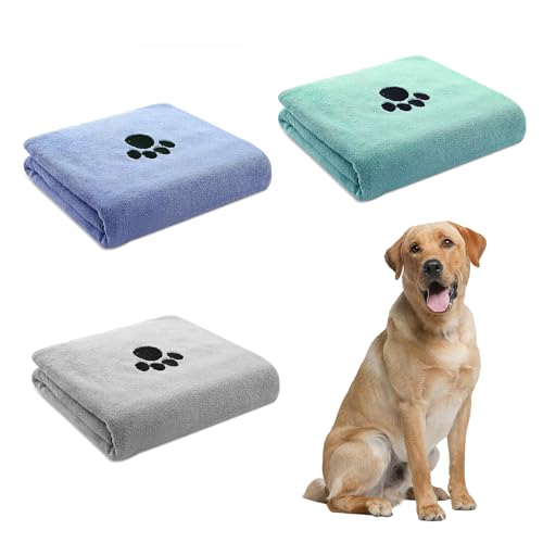 QYRDBGY Hunde Handtuch, 3 Stück Handtuch Hund 75 x 35cm Mikrofaser Hundehandtuch Extra Saugfähig Handtücher Hund für Kleine Mittelgroße Große Hunde Oder Andere Haustiere QYRDBGY Hunde Handtuch, 3 Stück Handtuch Hund 75 x 35cm Mikrofaser Hundehandtuch Extra Saugfähig Handtücher Hund für Kleine Mittelgroße Große Hunde Oder Andere Haustiere von QYRDBGY