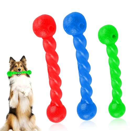 QYRDBGY Hundespielzeug Wurfstick, 2 Stück Gummi Spirale Kauknochen Strapazierfähig Wurfspielzeug Hund Dauerhaft Kauspielzeug Hund Haustier Mundpflege für Kleine, Mittelgroße und Große Hunde QYRDBGY Hundespielzeug Wurfstick, 2 Stück Gummi Spirale Kauknochen Strapazierfähig Wurfspielzeug Hund Dauerhaft Kauspielzeug Hund Haustier Mundpflege für Kleine, Mittelgroße und Große Hunde von QYRDBGY