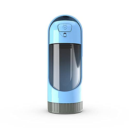 QZWGZ Tragbare 300 ml Kapazität Faltbarer Outdoor Wasserbecher für Haustiere, mit Aktivkohlefilter, Hund und Katze Wasserflasche (blau) von QZWGZ