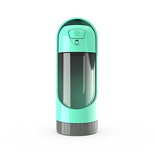 QZWGZ Tragbare 300 ml Kapazität Faltbarer Outdoor Wasserbecher für Haustiere, mit Aktivkohlefilter, Hund und Katze Wasserflasche (grün) von QZWGZ