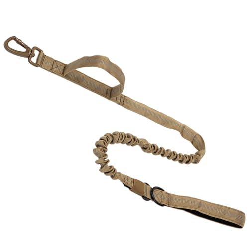 Elastische Leine mit gepolstertem Kontrollgriff für Hunde, Zuggurt, Trainingsleine mit Stoßdämpfung, sichere Leine Elastische Leine mit gepolstertem Kontrollgriff für Hunde, Zuggurt, Trainingsleine mit Stoßdämpfung, sichere Leine von Qaonsciug