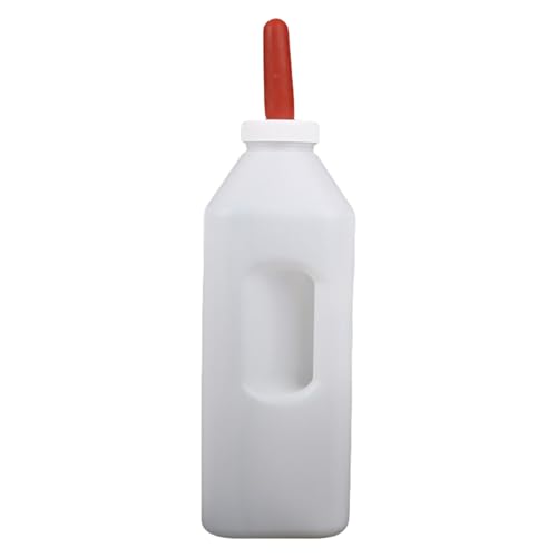 Qaonsciug Kalb Fütterungsflasche Mit Brustwarze Und Bequemen Grifffutterlädern 1-5L Große Kapazität Easy Feeding Milchflasche von Qaonsciug
