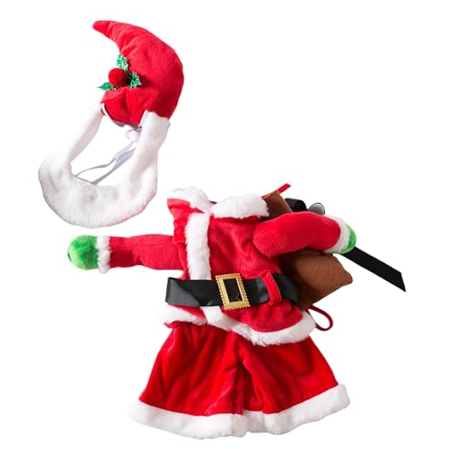 Qaonsciug Weihnachts Outfit Für Verschiedene Haustiere Weihnachtsmann Kostüm Kapuzenpullover Mütze Haustier Festival Kostüm Themenparty Fotoshooting Haustier Kleidung Qaonsciug Weihnachts Outfit Für Verschiedene Haustiere Weihnachtsmann Kostüm Kapuzenpullover Mütze Haustier Festival Kostüm Themenparty Fotoshooting Haustier Kleidung von Qaonsciug