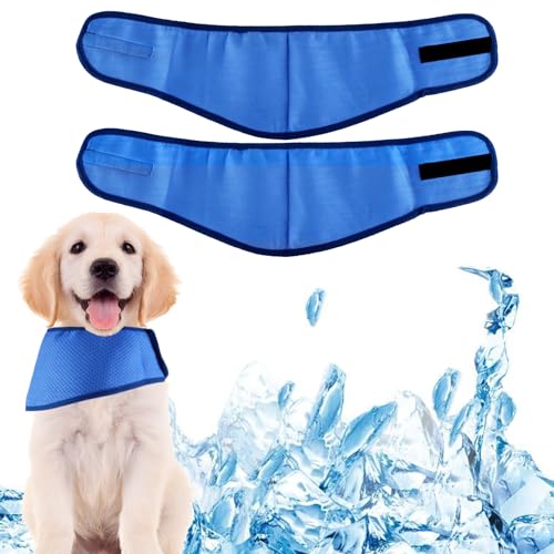 2Pcs Kühlendes Hundehalsband,Leicht Kühlhalsband für Hunde Kühlendes Halsband Atmungsaktives Kühlendes Bandana,Kühlendes Halstuch für Kleine Mittlere Haustiere Sommer 2Pcs Kühlendes Hundehalsband,Leicht Kühlhalsband für Hunde Kühlendes Halsband Atmungsaktives Kühlendes Bandana,Kühlendes Halstuch für Kleine Mittlere Haustiere Sommer von Qaziuy