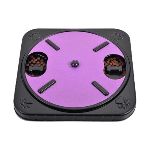 Qbkohphifm Kratzbrett für Hunde, Krallen, Hundekratzbrett, Snackfächer, Drehbar, Rund, Kratzbrett für Hundenägel, Abnehmbar, Lila Qbkohphifm Kratzbrett für Hunde, Krallen, Hundekratzbrett, Snackfächer, Drehbar, Rund, Kratzbrett für Hundenägel, Abnehmbar, Lila von Qbkohphifm