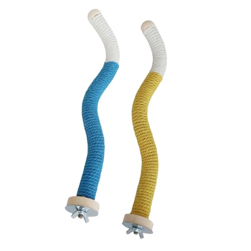 Qcbuegof 2LOTS Natürlicher Holzstock Klauen Schleifseil Kauen Spielzeugvögel Übung Training Vogel Käfigzubehör Klauenpflege Für Papageien Qcbuegof 2LOTS Natürlicher Holzstock Klauen Schleifseil Kauen Spielzeugvögel Übung Training Vogel Käfigzubehör Klauenpflege Für Papageien von Qcbuegof