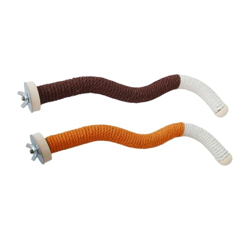 Qcbuegof 2LOTS Natürlicher Holzstock Klauen Schleifseil Kauen Spielzeugvögel Übung Training Vogel Käfigzubehör Klauenpflege Für Papageien Qcbuegof 2LOTS Natürlicher Holzstock Klauen Schleifseil Kauen Spielzeugvögel Übung Training Vogel Käfigzubehör Klauenpflege Für Papageien von Qcbuegof